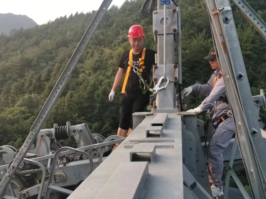 天岳幕阜山景区天岳大索道顺利通过年检